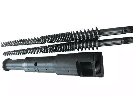 Bimetallic Conical twin screw barrel.png